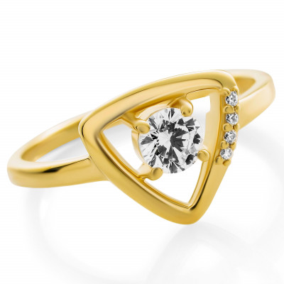 Orphelia® 'Santorini' Damen Sterling Silber Ring - Gold ZR-7570/G