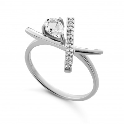 Orphelia® 'Charlotte' Damen Sterling Silber Ring - Silber ZR-7580/W