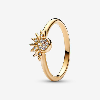 Pandora® 'Celestial' Damen Verchromtem Metall Ring - Gold 162674C01