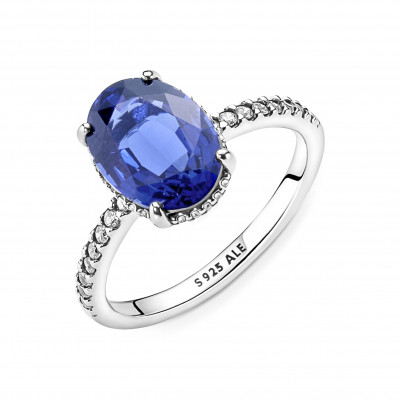 Pandora® 'Statement Halo' Damen Sterling Silber Ring - Silber 190056C01