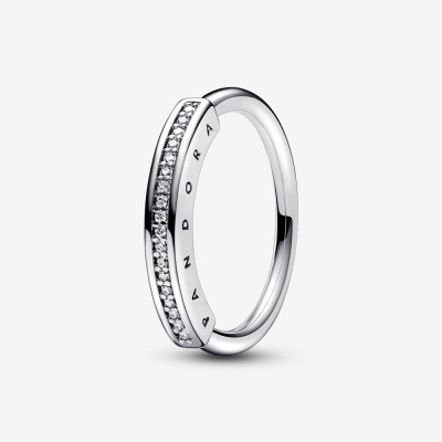 Pandora® 'Pandora Signature' Damen's Sterling Silber Ring - Silber 192283C01