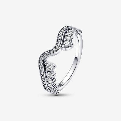 Pandora® 'Wave' Damen Sterling Silber Ring - Silber 192543C01