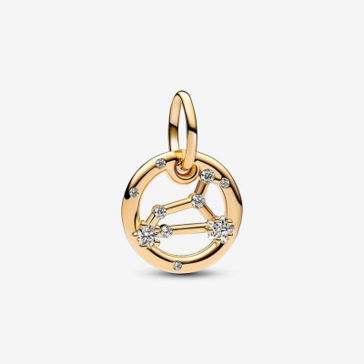 Pandora® 'Zodiac Sign' Damen Verchromtem Metall Charm - Gold 762725C01