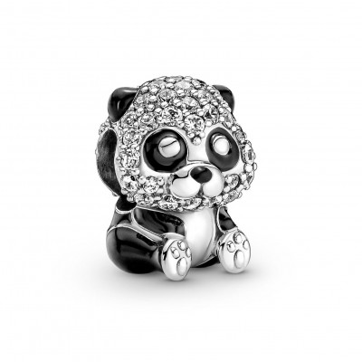 Pandora® 'Panda' Damen Sterling Silber Charm - Silber 790771C01