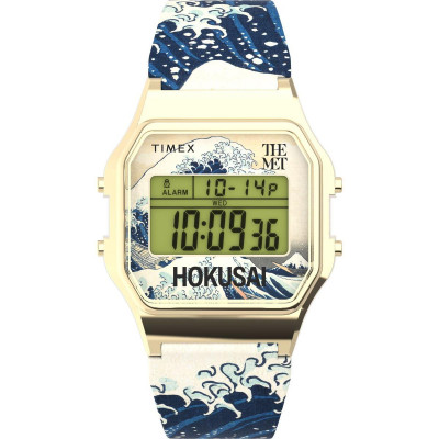 Timex® Digital 'The Met X Hokusai' Unisex Uhr TW2W25200