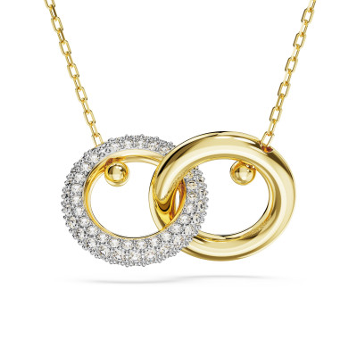 Swarovski® 'Dextera' Damen Verchromtem Metall Halsband - Gold 5668820
