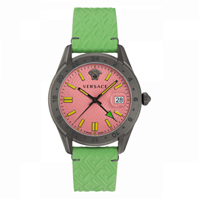 Versace® Analog 'Greca Time Gmt' Herren Uhr VE7C00323