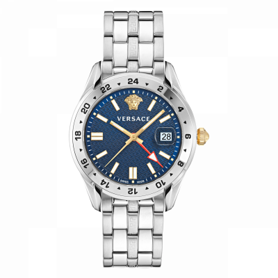 Versace® Analog 'Greca Time Gmt' Herren Uhr VE7C00523