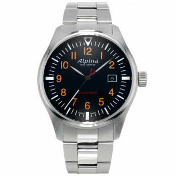 Alpina® Analog 'Startimer Pilot' Herren Uhr AL-240N4S6B