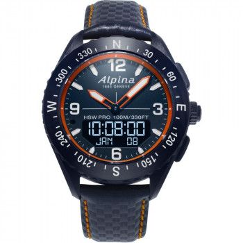 Alpina® Analog Digital 'Alpinerx Smartwatch' Herren Uhr AL-283LNO5NAQ6L