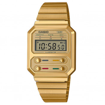 Casio® Digital 'Vintage' Herren Uhr A100WEG-9AEF