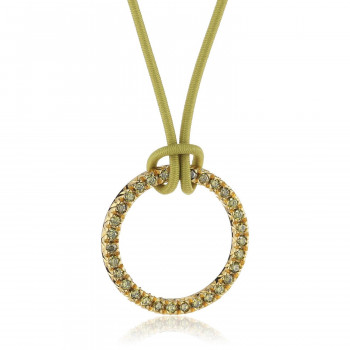 Esprit® 'Brilliance' Damen Sterling Silber Halsband - Gold ESNL92477D420
