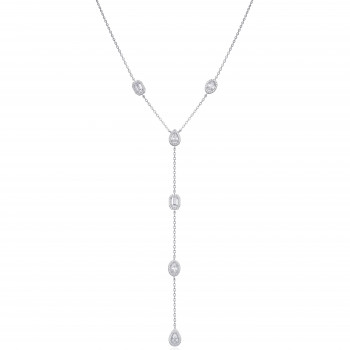 Gena.paris® 'Gabriella' Damen Sterling Silber Halsband - Silber GC1580-W