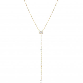 Gena® 'The One' Damen Sterling Silber Halsband - Gold GC1597-Y