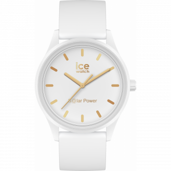 Ice Watch® Analog 'Ice Solar Power - White Gold' Damen Uhr (Medium) 020301