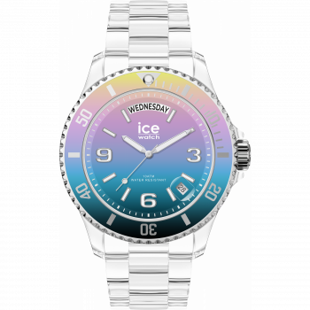 Ice Watch® Analog 'Ice Clear Sunset - Digitalism' Unisex Uhr (Medium) 021434