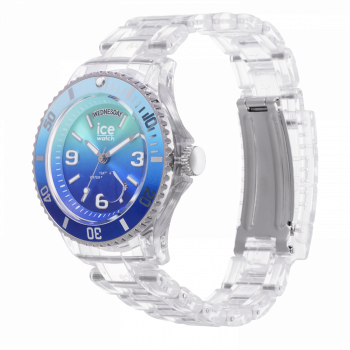 Ice Watch® Analog 'Ice Clear Sunset - Turquoise' Unisex Uhr (Medium) 021435