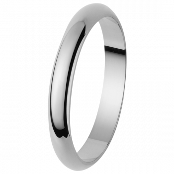 Orphelia® Unisex Weißgold 9K Wedding ring - Silber OR110/25/NY/50