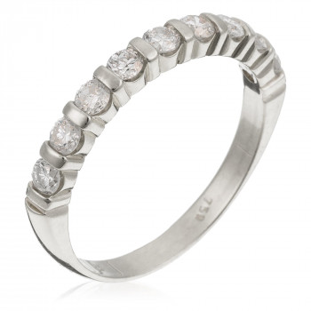 Orphelia® Damen Weißgold 18K Ring - Silber RD-3005/1