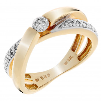 Orphelia® Damen Gelbgold 18K Ring - Gold RD-33091