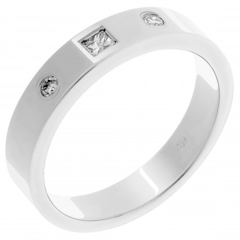 Orphelia® Unisex Weißgold 18K Ring - Silber RD-33331/1