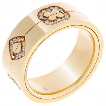 Orphelia® Unisex's Gelbgold 18K Ring - Gold RD-33405