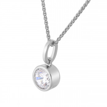 Orphelia® Damen Sterling Silber Halskette mit Anhänger - Silber ZH-7011