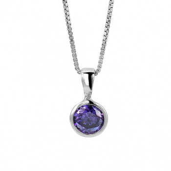 Sterling Silver Chain with Pendant ZH-7057