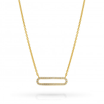 Orphelia® 'Charm' Damen's Sterling Silber Halsband - Gold ZK-7563/G