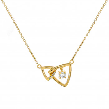 Orphelia® 'Santorini' Damen Sterling Silber Halsband - Gold ZK-7570/G