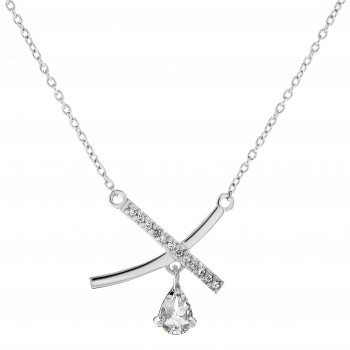 Orphelia® 'Charlotte' Damen Sterling Silber Halsband - Silber ZK-7580/W