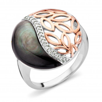 Orphelia® Damen Sterling Silber Ring - Silber/Rosa ZR-7112