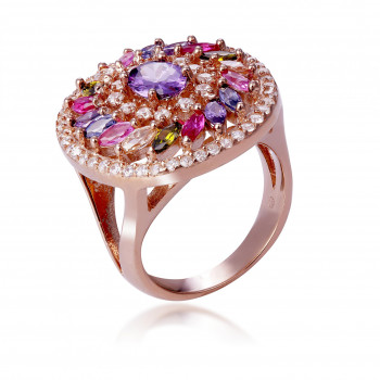 Orphelia® Damen Sterling Silber Ring - Rosé ZR-7428/RG