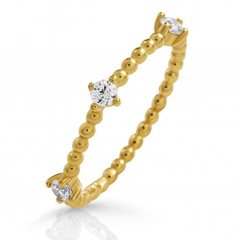 Orphelia® 'Sparkle' Damen Sterling Silber Ring - Gold ZR-7530/G