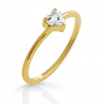 Orphelia® 'Love' Damen Sterling Silber Ring - Gold ZR-7531/G