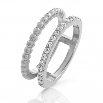 Orphelia® 'Chic' Damen Sterling Silber Ring - Silber ZR-7537