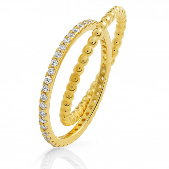 Orphelia® 'Everest' Damen Sterling Silber Ring - Gold ZR-7542/G