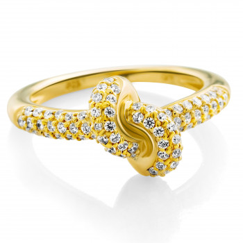 Orphelia® 'Palma' Damen Sterling Silber Ring - Gold ZR-7569/G