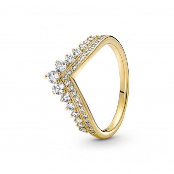 Pandora® 'Pandora Timeless' Damen's Verchromtem Metall Ring - Gold 167736C01