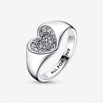 Pandora® 'Radiant Heart' Damen Sterling Silber Ring - Silber 192491C01