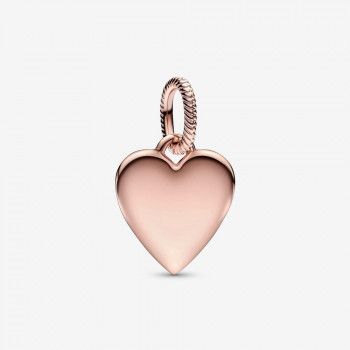 Pandora® 'Engravable Heart Tag' Damen Verchromtem Metall Anhänger - Gold 388914C00