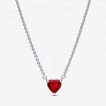 Pandora® 'Elevated Heart' Damen Sterling Silber Halsband - Silber 392542C01-45