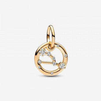 Pandora® 'Zodiac Sign' Damen Verchromtem Metall Charm - Gold 762707C01