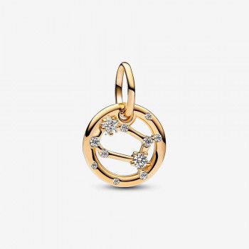 Pandora® 'Zodiac Sign' Damen Verchromtem Metall Charm - Gold 762711C01