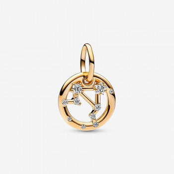 Pandora® 'Zodiac Sign' Damen Verchromtem Metall Charm - Gold 762712C01