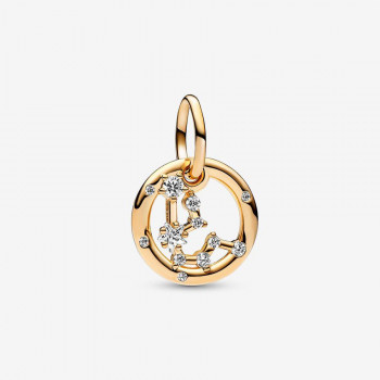 Pandora® 'Zodiac Sign' Damen Verchromtem Metall Charm - Gold 762717C01