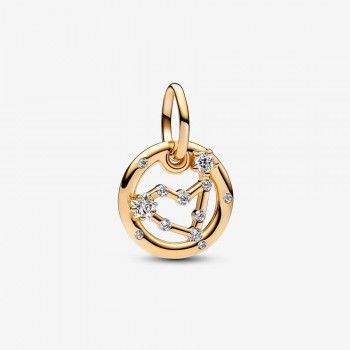 Pandora® 'Zodiac Sign' Damen Verchromtem Metall Charm - Gold 762720C01