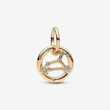 Pandora® 'Zodiac Sign' Damen Verchromtem Metall Charm - Gold 762725C01