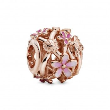 Pandora® 'Pink Daisy Flower' Damen Verchromtem Metall Charm - Rosé 788772C01