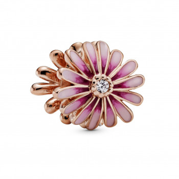 Pandora® 'Pink Daisy Flower' Damen Verchromtem Metall Charm - Rosé 788775C01